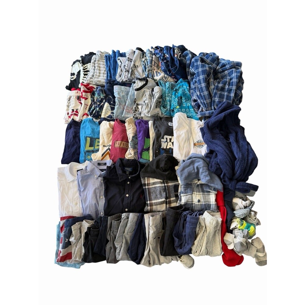 Huge Boys 39pc Clothes Lot Size 10/12! Shirts,Shorts,Pj’s,Pants! Polo,Quicksilve
